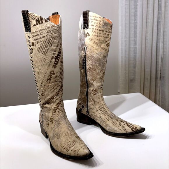 Rare Signature Donald J Pliner Women's Gysell-H3 Western Tall Boots Size 8.5‎ B - Picture 3 of 15